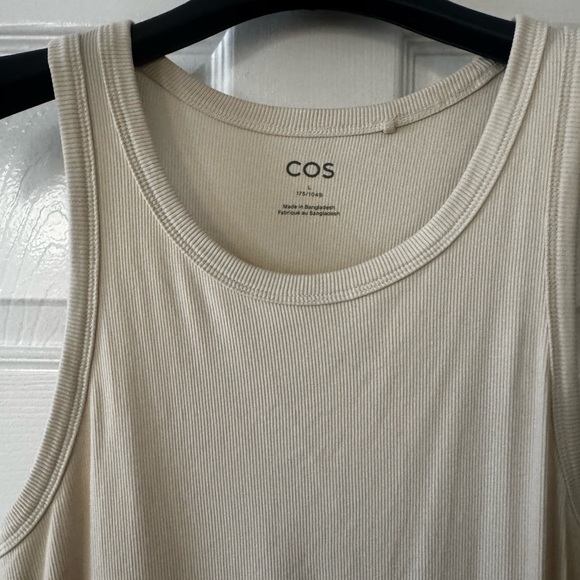 COS Ribbed Tube Dress in Cream size Large - Picture 6 of 12